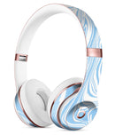 Marbleized Swirling Soft Blue v91 Full-Body Skin Kit for the Beats by Dre Solo 3 Wireless Headphones