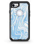 Marbleized Swirling Soft Blue v91 - iPhone 7 or 8 OtterBox Case & Skin Kits