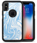 Marbleized Swirling Soft Blue v91 - iPhone X OtterBox Case & Skin Kits