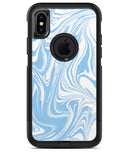 Marbleized Swirling Soft Blue v91 - iPhone X OtterBox Case & Skin Kits