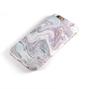 Marbleized Swirling Soft Purple iPhone 6/6s or 6/6s Plus 2-Piece Hybrid INK-Fuzed Case