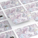 Marbleized Swirling Soft Purple - Premium Protective Decal Skin-Kit for the Apple Credit Card