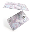 Marbleized Swirling Soft Purple - Premium Protective Decal Skin-Kit for the Apple Credit Card