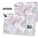 Marbleized Swirling Soft Purple - Premium Protective Decal Skin-Kit for the Apple Credit Card