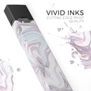 Marbleized Swirling Soft Purple - Premium Decal Protective Skin-Wrap Sticker compatible with the Juul Labs vaping device