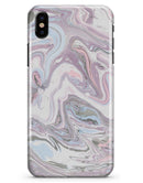 Marbleized Swirling Soft Purple - iPhone X Clipit Case