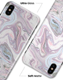 Marbleized Swirling Soft Purple - iPhone X Clipit Case