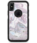 Marbleized Swirling Soft Purple - iPhone X OtterBox Case & Skin Kits