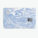 Marbleized Swirling Subtle Blue - Premium Protective Decal Skin-Kit for the Apple Credit Card