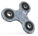 Marbleized Swirling Subtle Blue Full-Body Fidget Spinner Skin-Kit