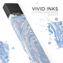 Marbleized Swirling Subtle Blue - Premium Decal Protective Skin-Wrap Sticker compatible with the Juul Labs vaping device