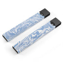 Marbleized Swirling Subtle Blue - Premium Decal Protective Skin-Wrap Sticker compatible with the Juul Labs vaping device