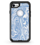 Marbleized Swirling Subtle Blue - iPhone 7 or 8 OtterBox Case & Skin Kits