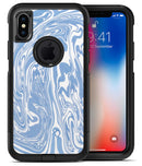 Marbleized Swirling Subtle Blue - iPhone X OtterBox Case & Skin Kits
