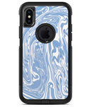 Marbleized Swirling Subtle Blue - iPhone X OtterBox Case & Skin Kits