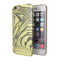 Marbleized Swirling Yellow and Gray iPhone 6/6s or 6/6s Plus 2-Piece Hybrid INK-Fuzed Case
