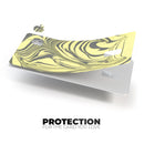Marbleized Swirling Yellow and Gray - Premium Protective Decal Skin-Kit for the Apple Credit Card