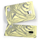 Marbleized Swirling Yellow and Gray - Premium Protective Decal Skin-Kit for the Apple Credit Card