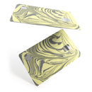 Marbleized Swirling Yellow and Gray - Premium Protective Decal Skin-Kit for the Apple Credit Card