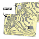Marbleized Swirling Yellow and Gray - Premium Protective Decal Skin-Kit for the Apple Credit Card
