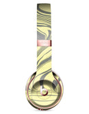 Marbleized Swirling Yellow and Gray Full-Body Skin Kit for the Beats by Dre Solo 3 Wireless Headphones