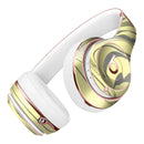 Marbleized Swirling Yellow and Gray Full-Body Skin Kit for the Beats by Dre Solo 3 Wireless Headphones