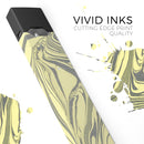 Marbleized Swirling Yellow and Gray - Premium Decal Protective Skin-Wrap Sticker compatible with the Juul Labs vaping device