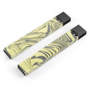 Marbleized Swirling Yellow and Gray - Premium Decal Protective Skin-Wrap Sticker compatible with the Juul Labs vaping device