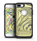 Marbleized Swirling Yellow and Gray - iPhone 7 or 7 Plus Commuter Case Skin Kit