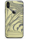 Marbleized Swirling Yellow and Gray - iPhone X Skin-Kit