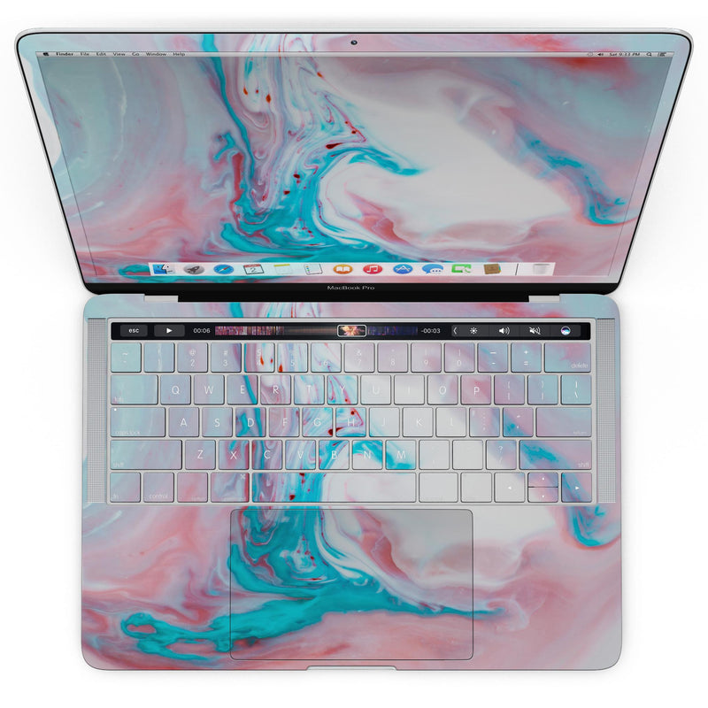 MacBook Pro with Touch Bar Skin Kit - Marbleized_Teal_and_Pink_V2-MacBook_13_Touch_V4.jpg?