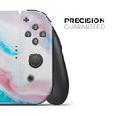 Marbleized Teal and Pink V2 // Skin Decal Wrap Kit for Nintendo Switch Console & Dock, Joy-Cons, Pro Controller, Lite, 3DS XL, 2DS XL, DSi, or Wii - Vinyl Skin Wrap for Nintendo Switch 2, OLED, Lite, Pro Controller, Wii & Classic Handhelds