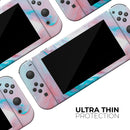 Marbleized Teal and Pink V2 // Skin Decal Wrap Kit for Nintendo Switch Console & Dock, Joy-Cons, Pro Controller, Lite, 3DS XL, 2DS XL, DSi, or Wii - Vinyl Skin Wrap for Nintendo Switch 2, OLED, Lite, Pro Controller, Wii & Classic Handhelds