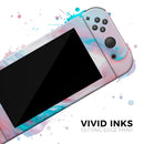 Marbleized Teal and Pink V2 // Skin Decal Wrap Kit for Nintendo Switch Console & Dock, Joy-Cons, Pro Controller, Lite, 3DS XL, 2DS XL, DSi, or Wii - Vinyl Skin Wrap for Nintendo Switch 2, OLED, Lite, Pro Controller, Wii & Classic Handhelds
