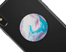 Marbleized Teal and Pink V2 - Skin Kit for PopSockets and other Smartphone Extendable Grips & Stands