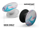 Marbleized Teal and Pink V2 - Skin Kit for PopSockets and other Smartphone Extendable Grips & Stands