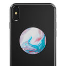 Marbleized Teal and Pink V2 - Skin Kit for PopSockets and other Smartphone Extendable Grips & Stands