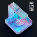 Marbleized Teal and Pink V2 UV Germicidal Sanitizing Sterilizing Wireless Smart Phone Screen Cleaner + Charging Station