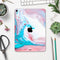 Marbleized Teal and Pink V2 - Full Body Skin Decal for the Apple iPad Pro 12.9", 11", 10.5", 9.7", Air or Mini (All Models Available)