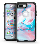 Marbleized Teal and Pink V2 - iPhone 7 Plus/8 Plus OtterBox Case & Skin Kits