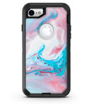 Marbleized Teal and Pink V2 - iPhone 7 or 8 OtterBox Case & Skin Kits