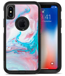 Marbleized Teal and Pink V2 - iPhone X OtterBox Case & Skin Kits