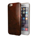 Maroon Abstract Gemotric Shapes iPhone 6/6s or 6/6s Plus 2-Piece Hybrid INK-Fuzed Case
