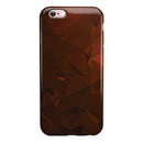 Maroon Abstract Gemotric Shapes iPhone 6/6s or 6/6s Plus 2-Piece Hybrid INK-Fuzed Case
