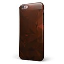 Maroon Abstract Gemotric Shapes iPhone 6/6s or 6/6s Plus 2-Piece Hybrid INK-Fuzed Case