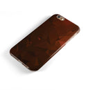 Maroon Abstract Gemotric Shapes iPhone 6/6s or 6/6s Plus 2-Piece Hybrid INK-Fuzed Case