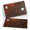 Maroon Abstract Gemotric Shapes - Premium Protective Decal Skin-Kit for the Apple Credit Card