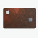 Maroon Abstract Gemotric Shapes - Premium Protective Decal Skin-Kit for the Apple Credit Card