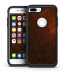 Maroon Abstract Gemotric Shapes - iPhone 7 or 7 Plus Commuter Case Skin Kit