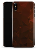 Maroon Abstract Gemotric Shapes - iPhone X Clipit Case
